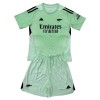Officiële Voetbalshirt + Korte Broek Doelman Arsenal 2025-26 Groene - Kids